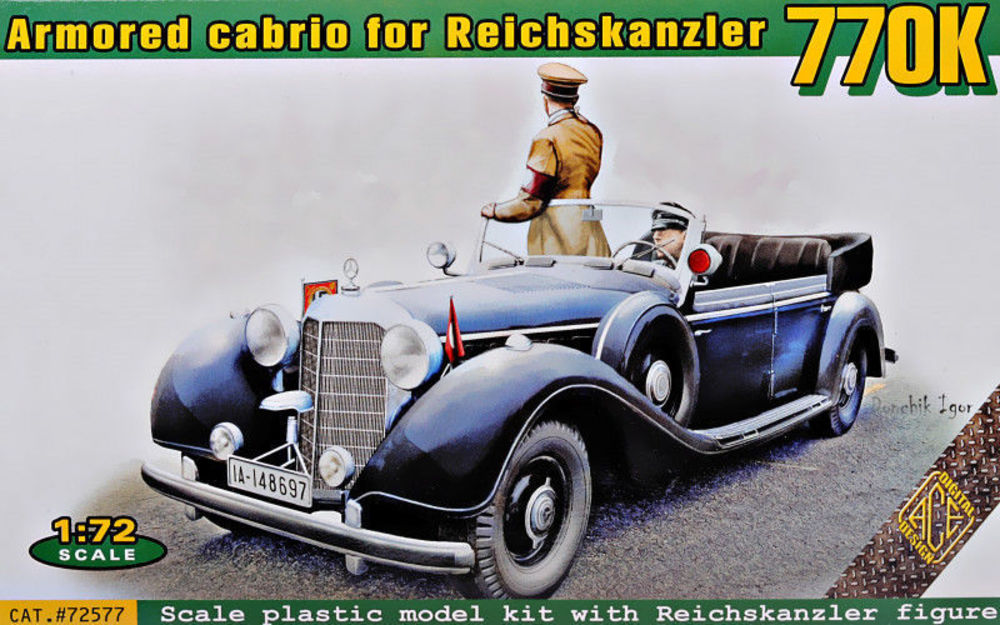 Typ 770K armored cabrio for Reichskanzler