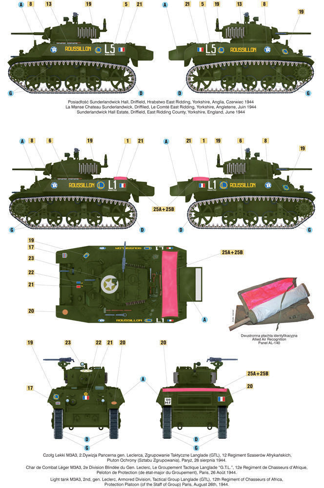 Liberation of Paris,Light Tank M3A3