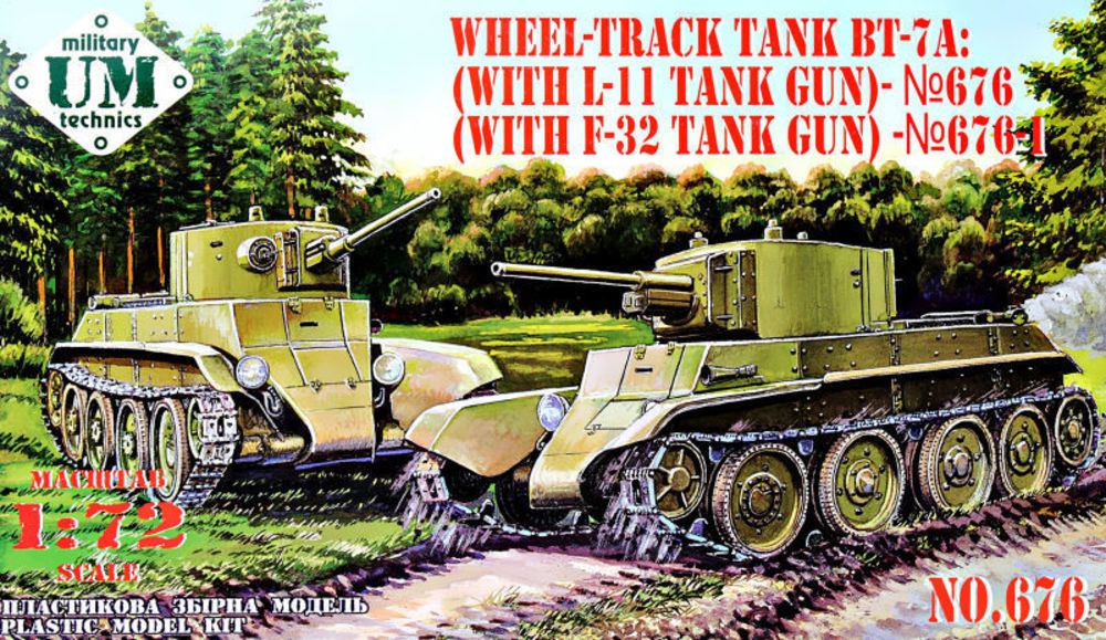 BT-7A Soviet Tank with L-11 gun