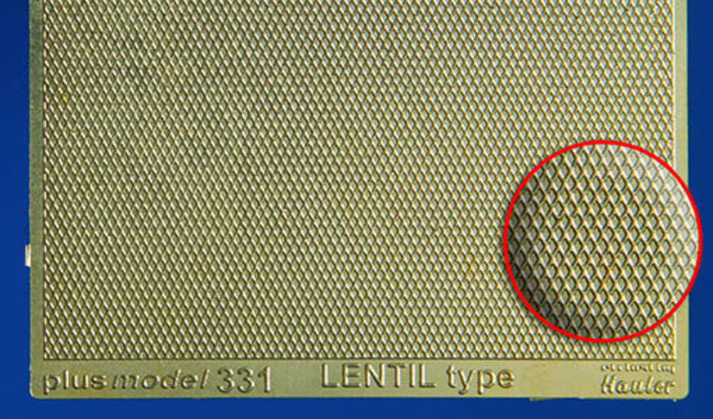 Lentil Type Engraved Plate