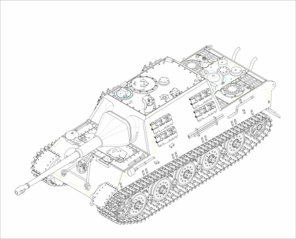 German JagdTiger with 88mm /L71