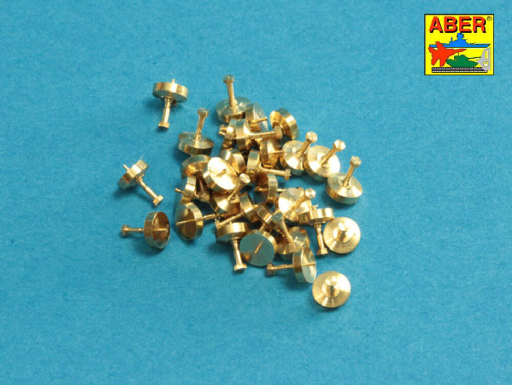 Turned imitation of Hexagonal bolts 0,85 x 1,30 mm x 30 pcs.