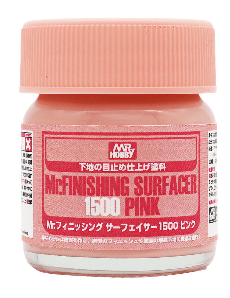 Mr Hobby -Gunze Mr. Finishing Surfacer 1500 Pink (40ml)