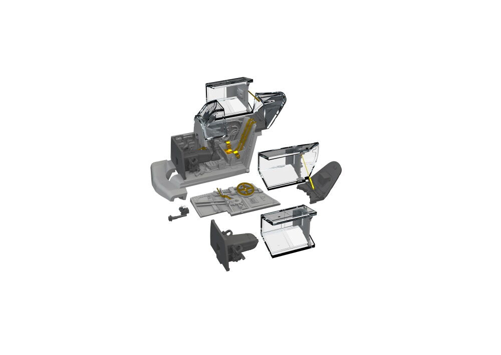 Bf 109G-5/G-6 cockpit PRINT 1/72