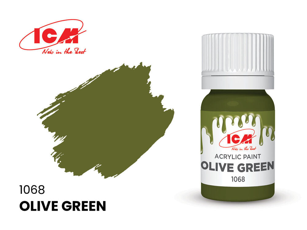 GREEN Olive Green bottle 12 ml