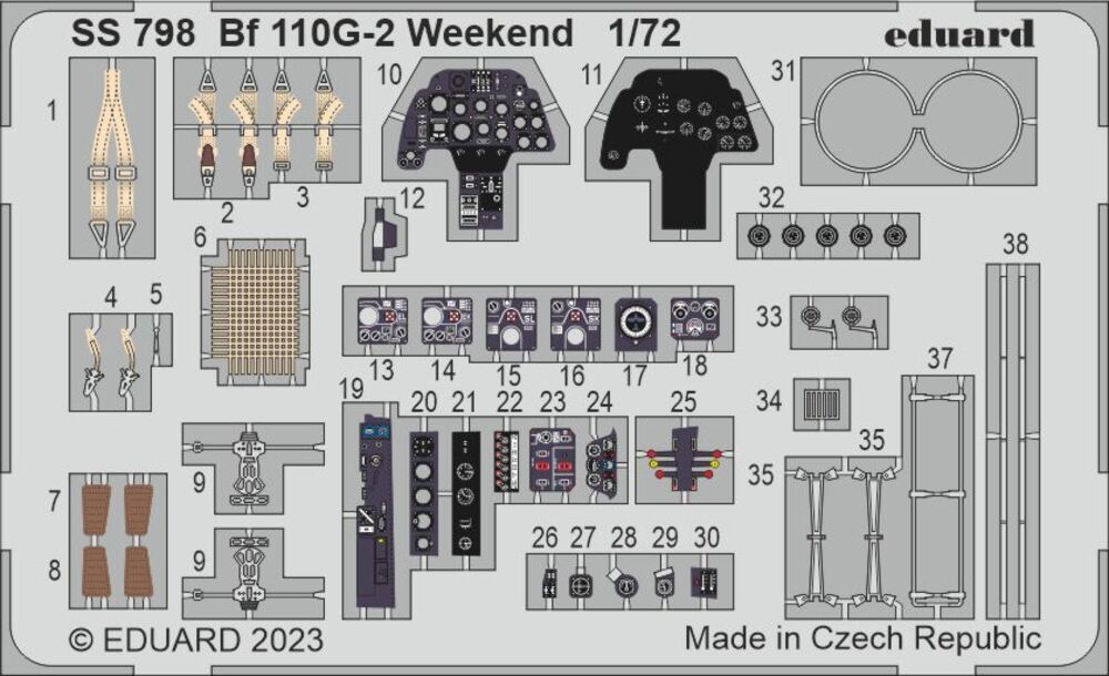 Bf 110G-2 Weekend 1/72 EDUARD