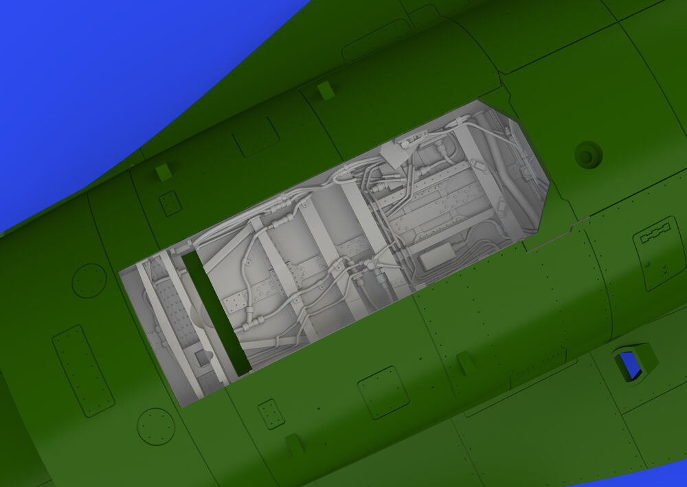 F-16C wheel bays early PRINT 1/48 KINETIC