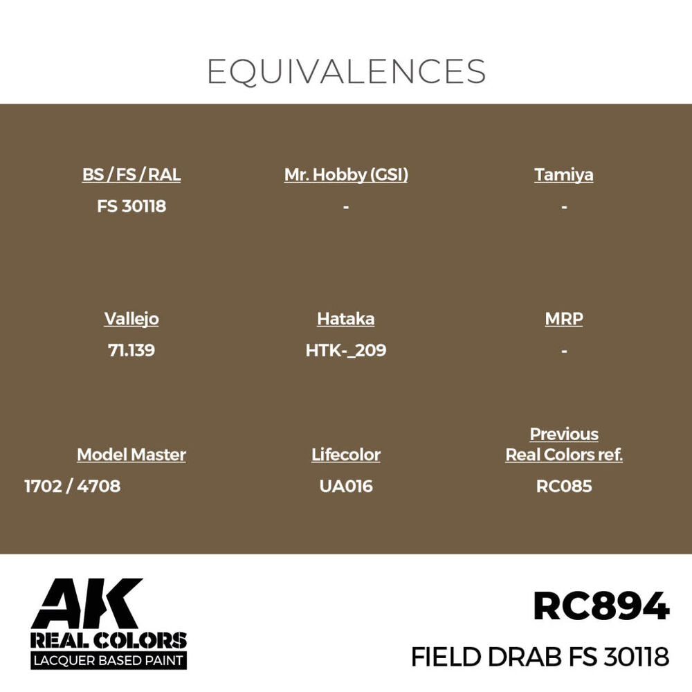 Field Drab FS 30118 17 ml.