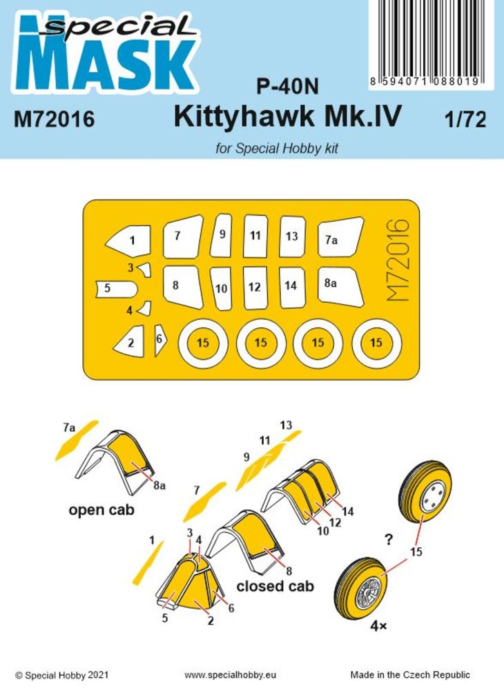 P-40N/Kittyhawk Mk.IV Mask