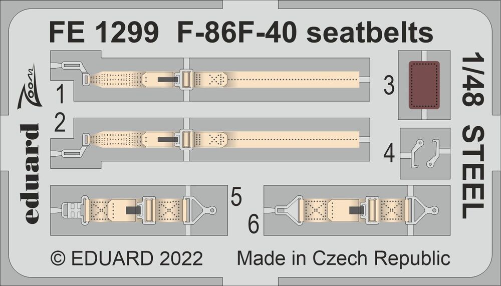 F-86F-40 seatbelts STEEL