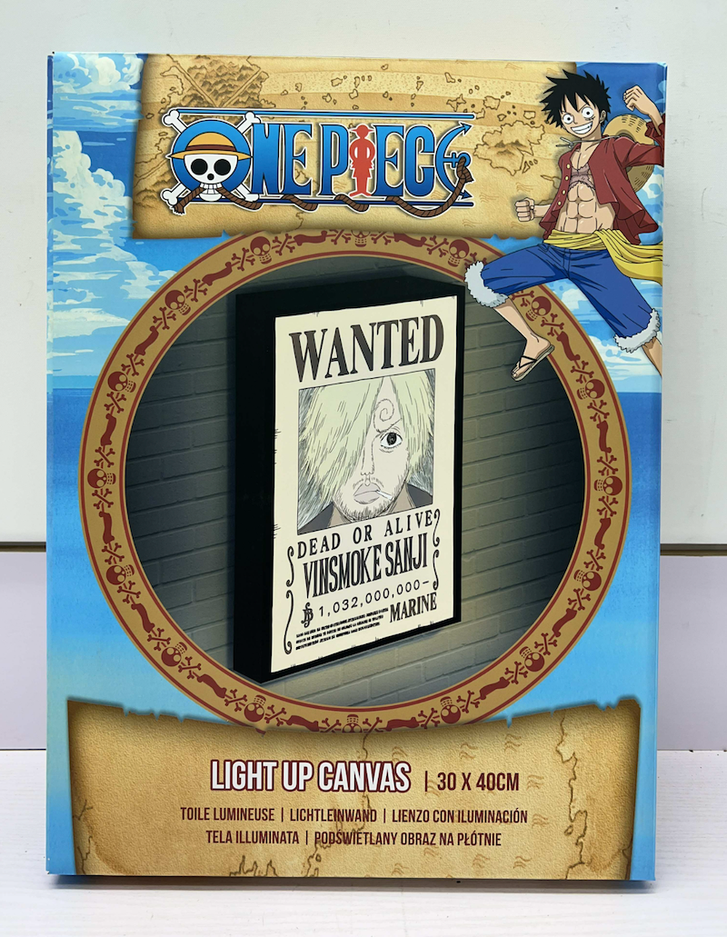 ONE PIECE - Sanji Wanted - Canvas Lumineux 40X30 Cm