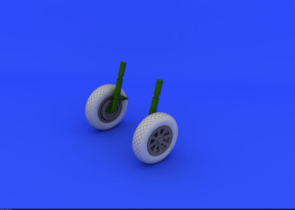 F4U-1 wheels diamond pattern for Tamiya