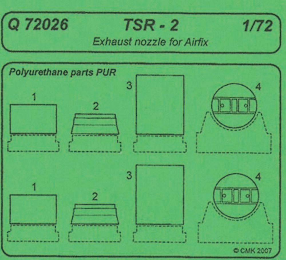 TSR-2 Exhaust nozzle f��r Airfix Bausatz