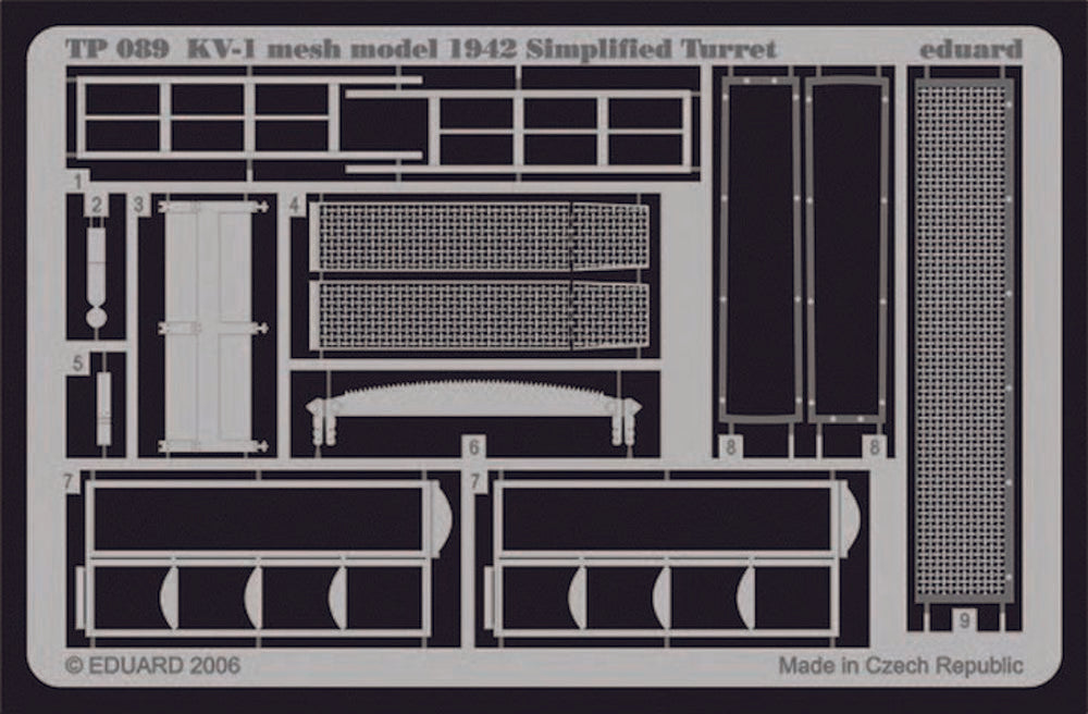 KV-1 mesh Simplified turret f��r Trumpeter Bausatz