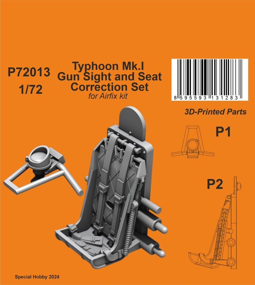 Typhoon Mk.I Gun Sight and Seat Correction Set 1/72