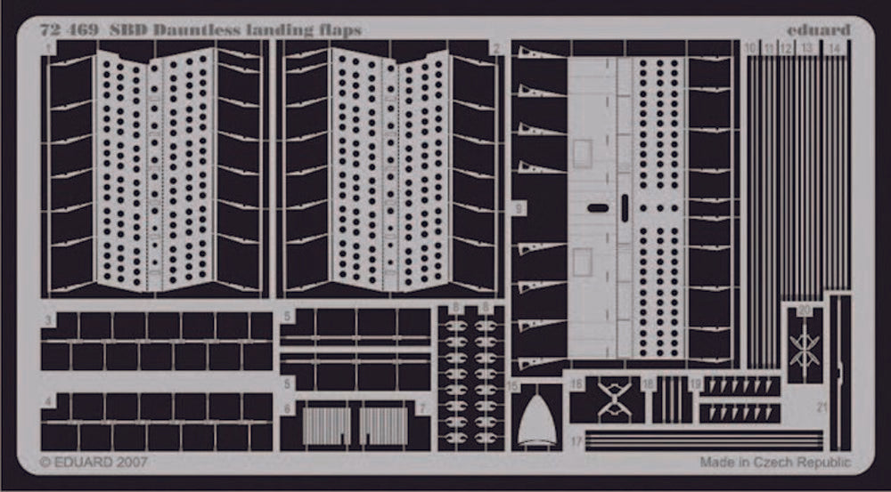 SBD Dauntless landing flaps f��r Hasegawa-Bausatz