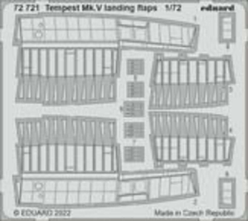 Tempest Mk.V landing flaps 1/72