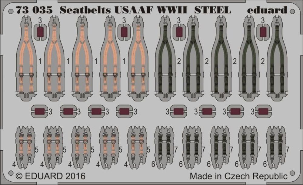 Seatbelts USAAF WWII STEEL