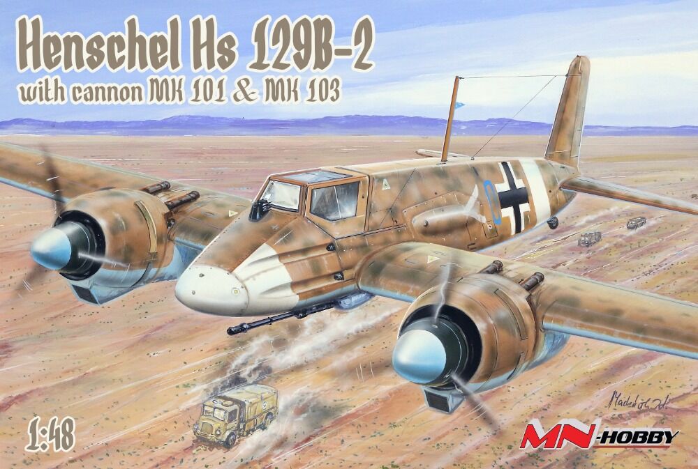 Henschel Hs- 129B-2 with cannon MK 101& MK103