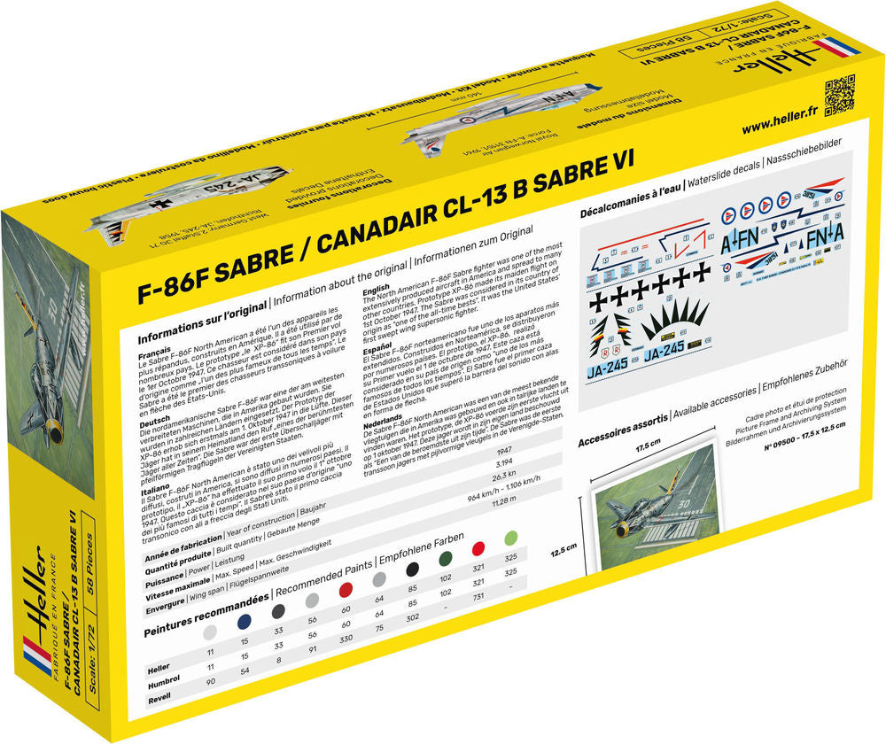 STARTER KIT F-86F SABRE / CANADAIR CL-13 B Sabre VI