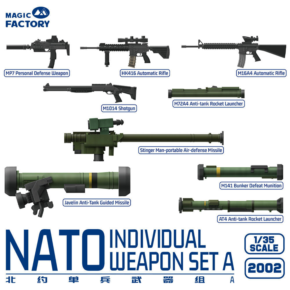 NATO Individual Weapon Set A(A kit incl.2 pcs of each weapon