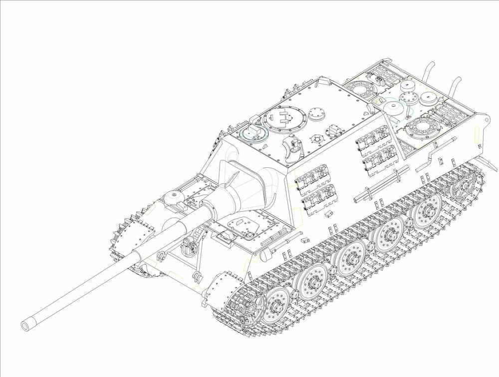 German JagdTiger with 128mm pal 44L-61