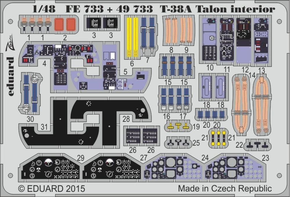 T-38A Talon interior for Wolfpack