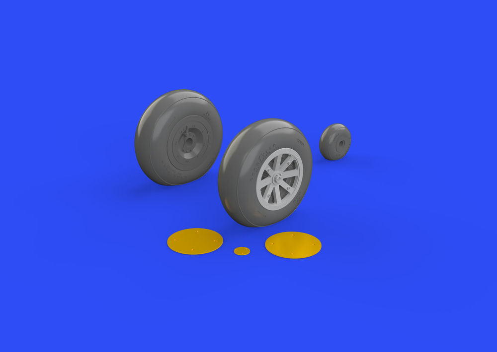 P-40B wheels for Airfix