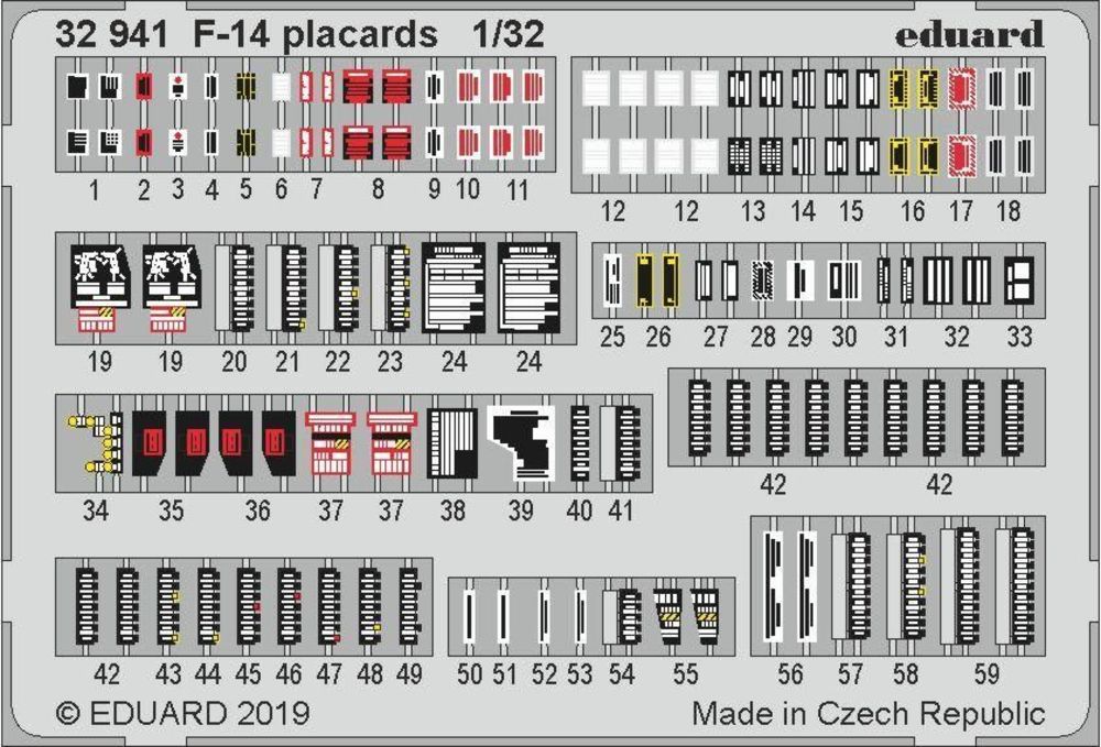 F-14 placards for Tamiya