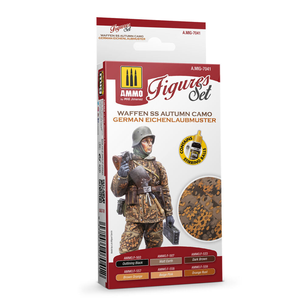 Waffen SS Autumn Camo. German Einchenlaubmuster Figures Set