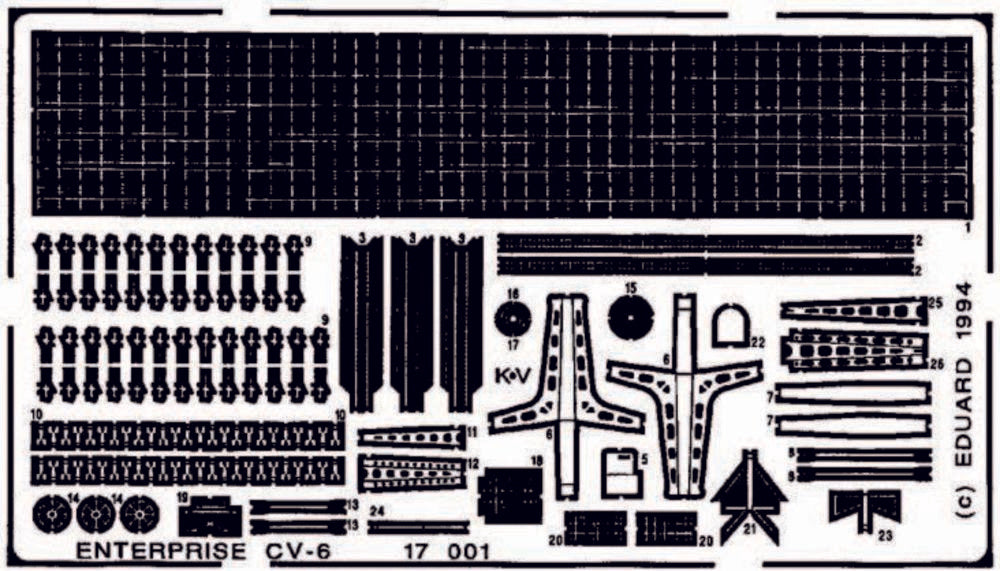 Flugzeugtr��ger USS Enterprise CV6 f��r Tamiya Bausatz 77514