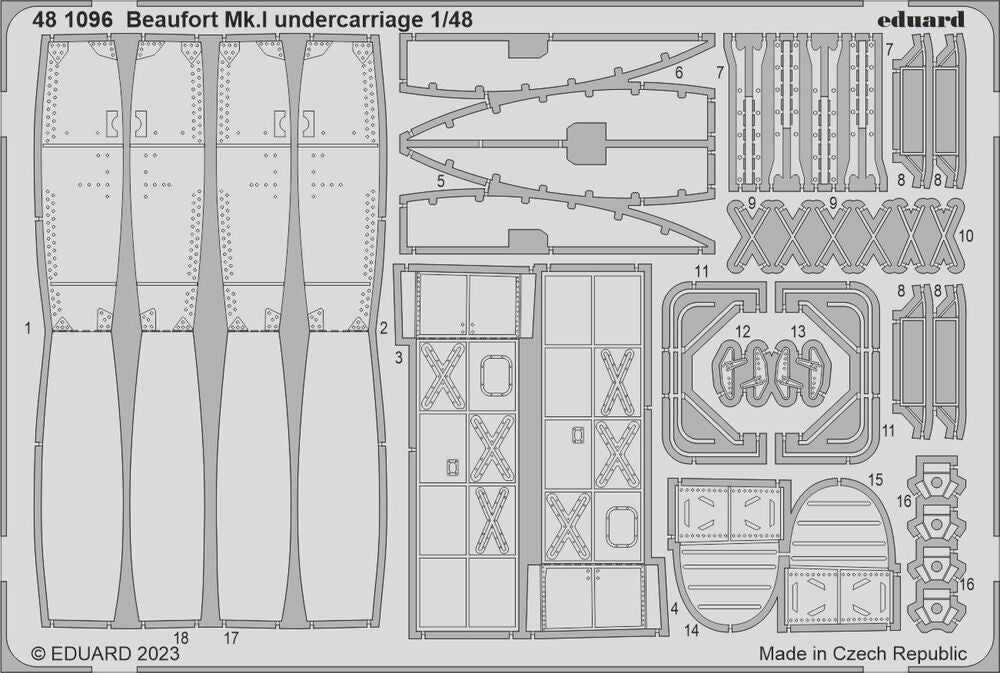 Beaufort Mk.I undercarriage for ICM