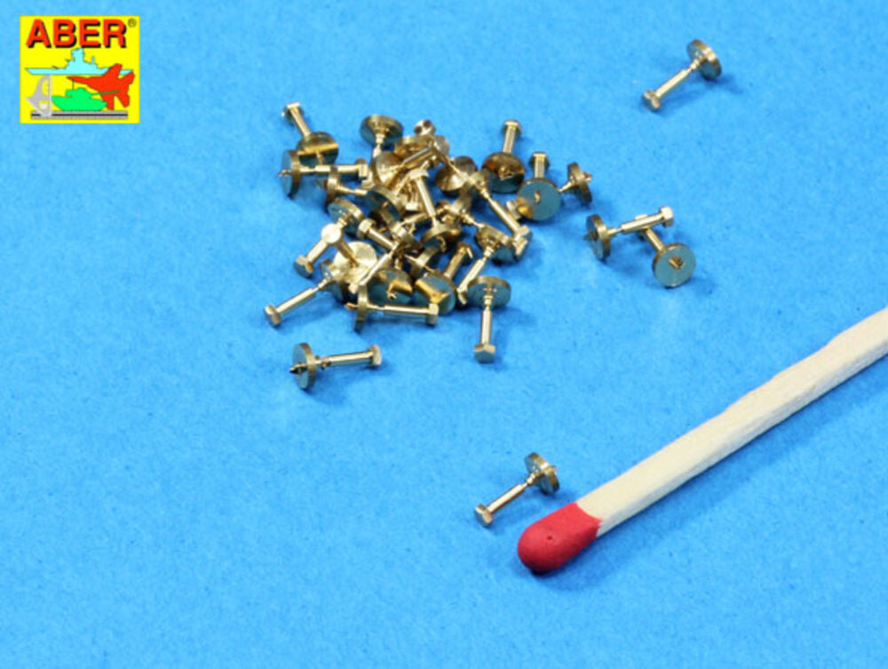 Imitation of Hexagonal bolts 1,55 mm x 30 pcs.