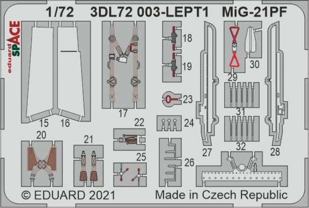 MiG-21PF SPACE 1/72 for EDUARD