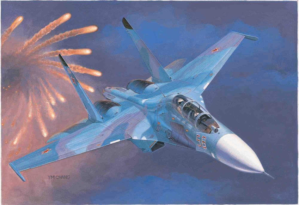 Russian Su-27UB Flanker C Fighter