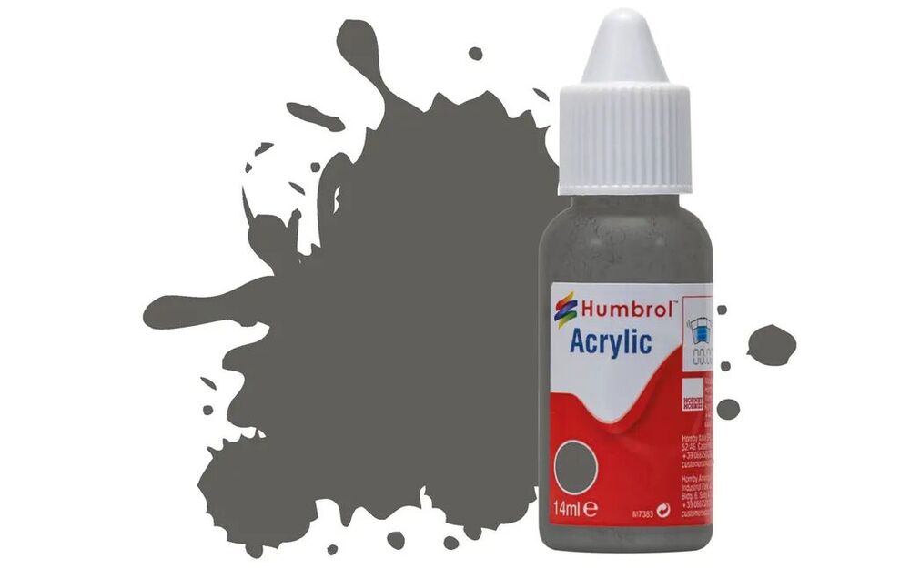 HUMBROL ACRYLIC DROPPER BOTTLE 14ML No 31 Slate Grey Matt