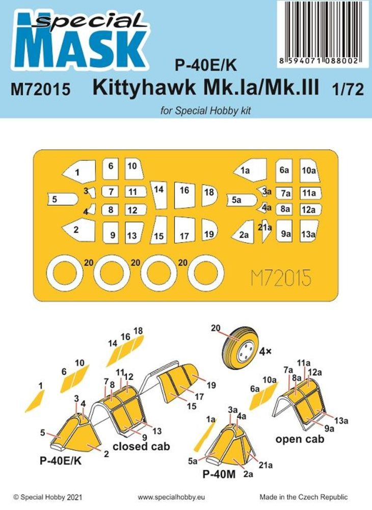 P-40E/K/Kittyhawk Mk.Ia/Mk.III Mask