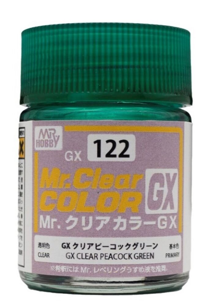 Mr Hobby -Gunze Mr. Color GX Clear Peacock Green (18 ml)