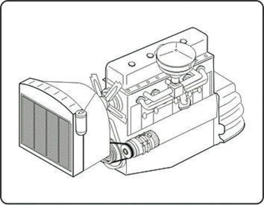 DUKW Engine Set f��r Italeri Bausatz