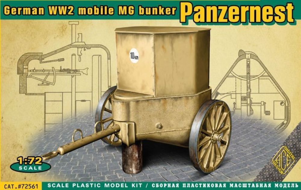 WWII German mobile MG bunker Panzernest