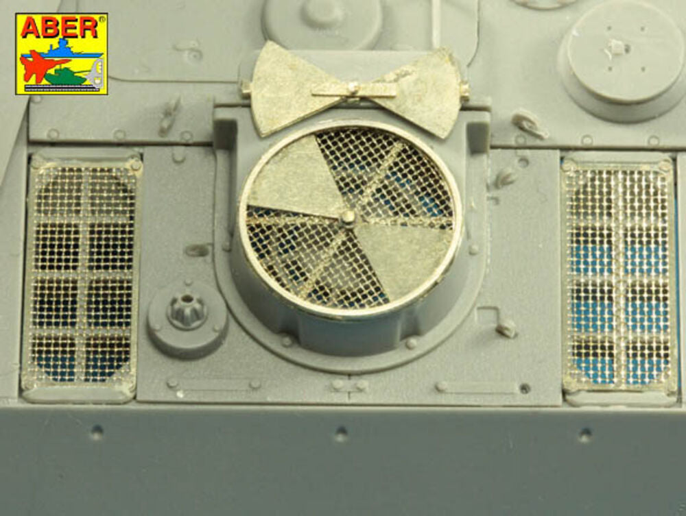 Grilles for Panther, Ausf.G & Jagdpnther, Ausf.G2-late models (Takom)