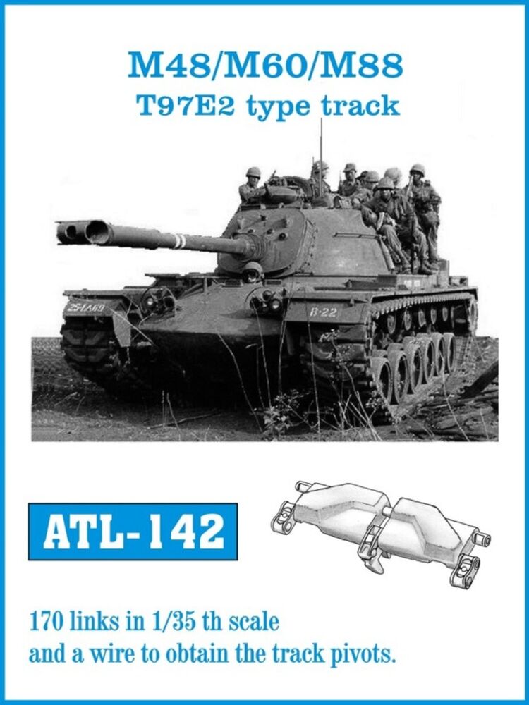 Tracks for M48/M60/M88 T97E2 type track