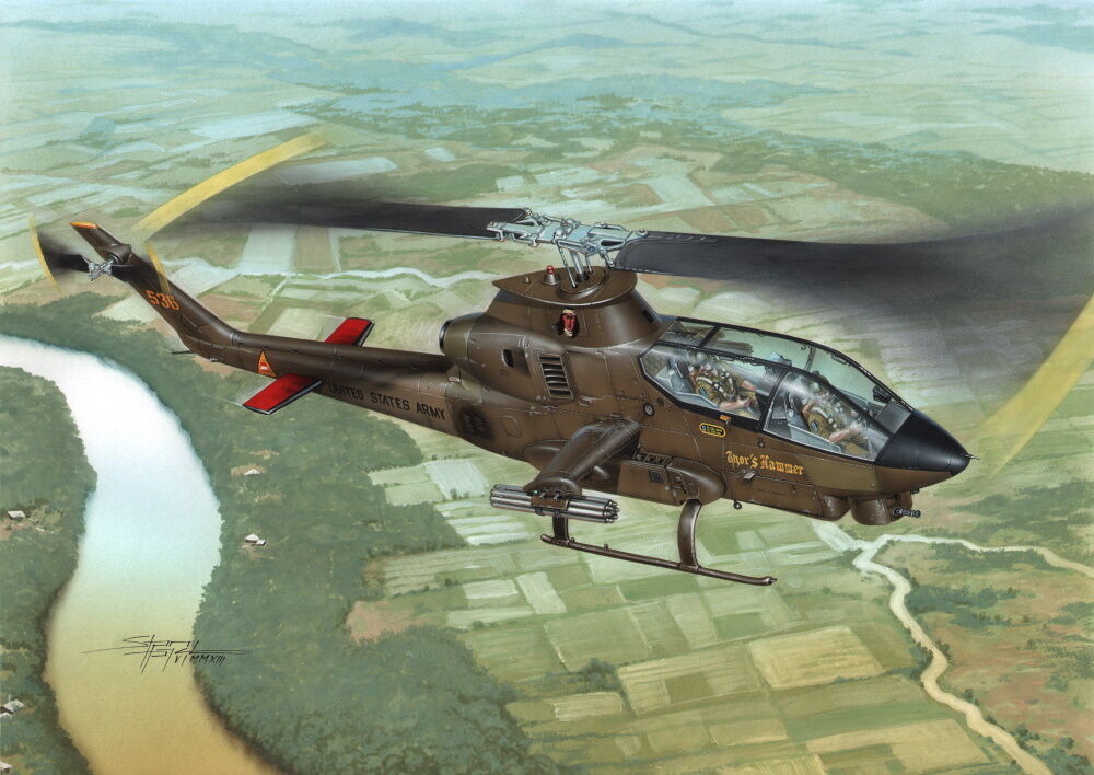 AH-1G Cobra Over Vietnam with M-35 Gun System Hi-Tech Kit