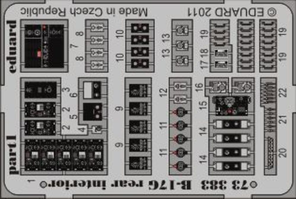 B-17G rear interior for Revell