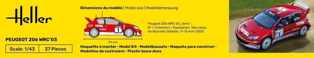 STARTER KIT Peugeot 206 WRC'03