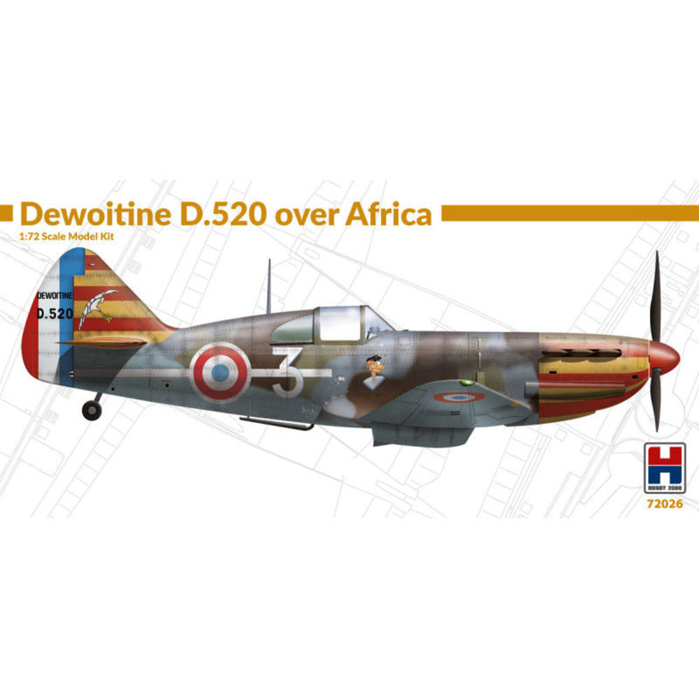 Dewoitine D.520 over Africa