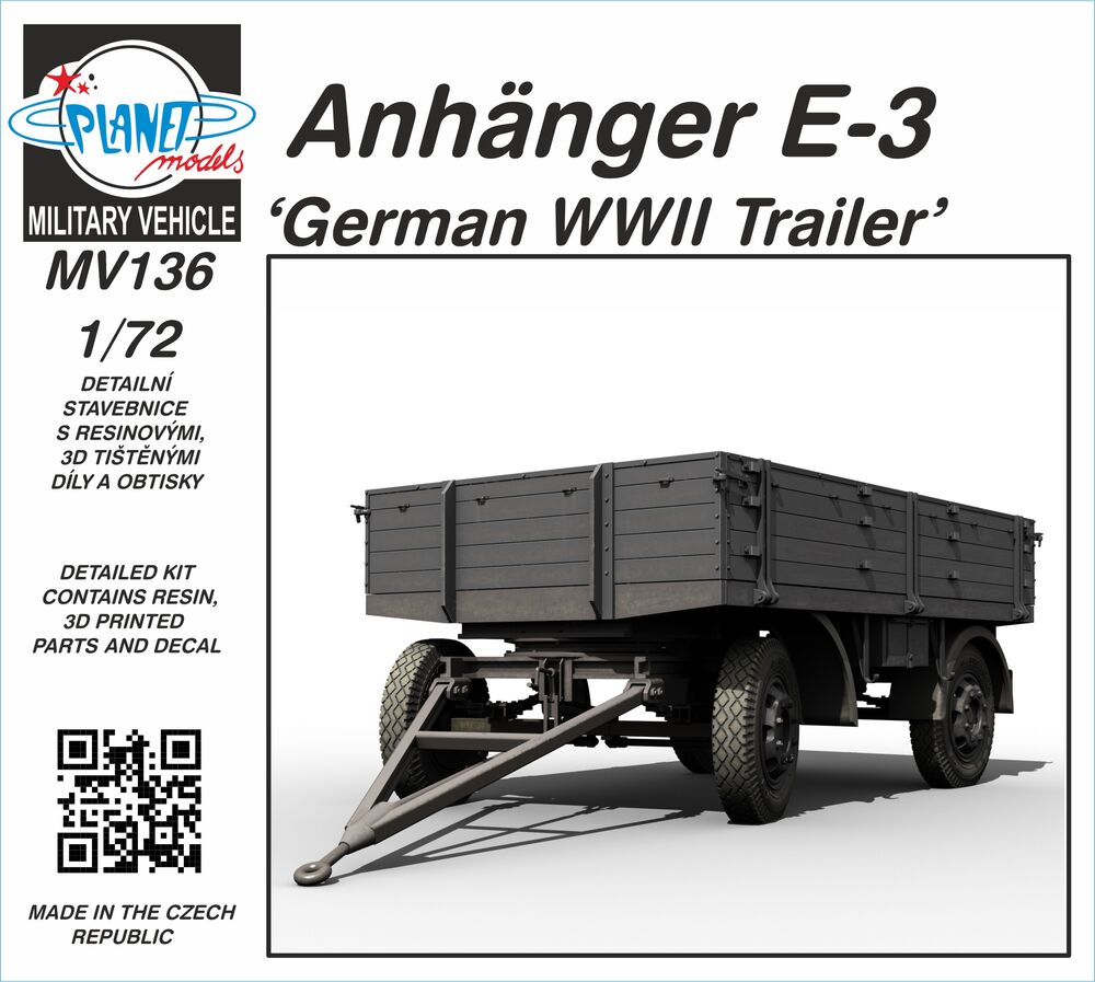 Anh��nger E-3 ���German WWII Trailer���