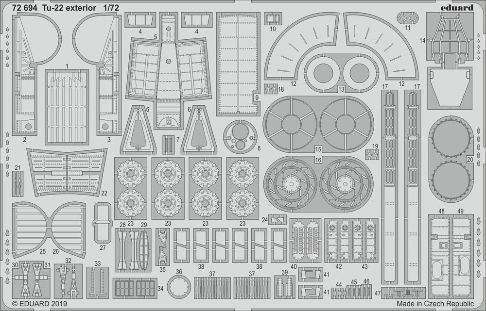 Tu-22 exterior for Trumpeter