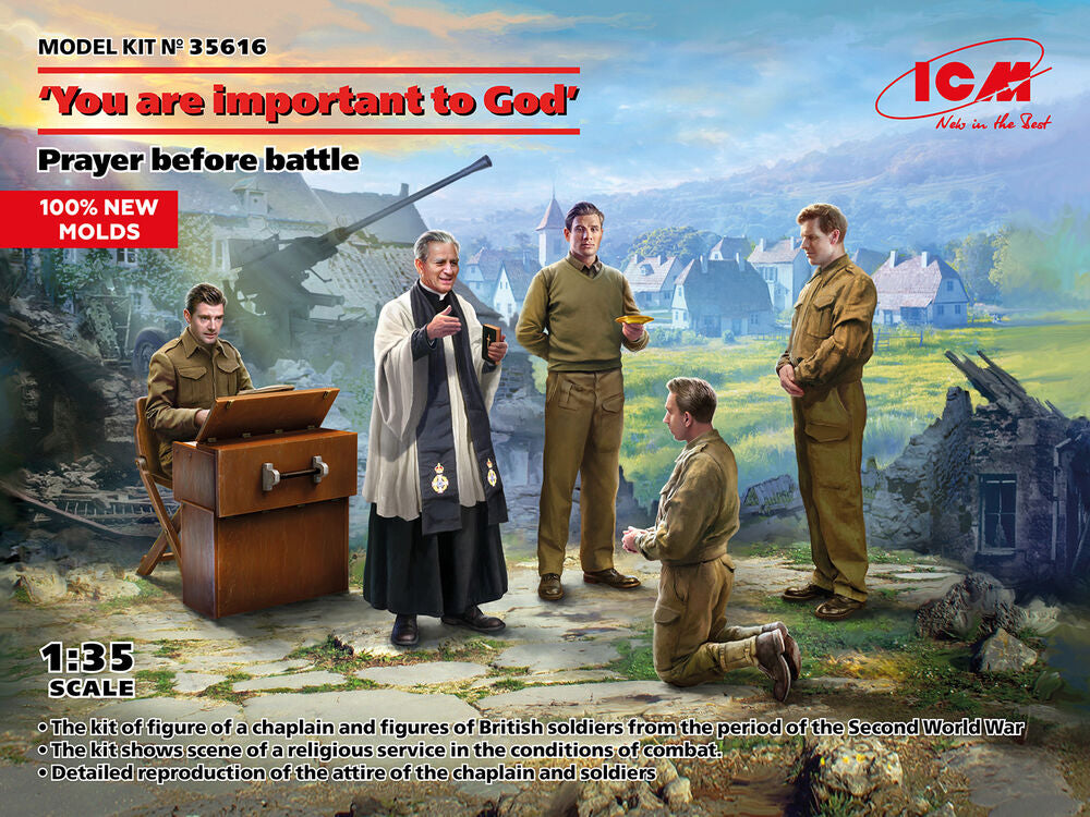 'You are important to God'. Prayer before battle (100% new molds)