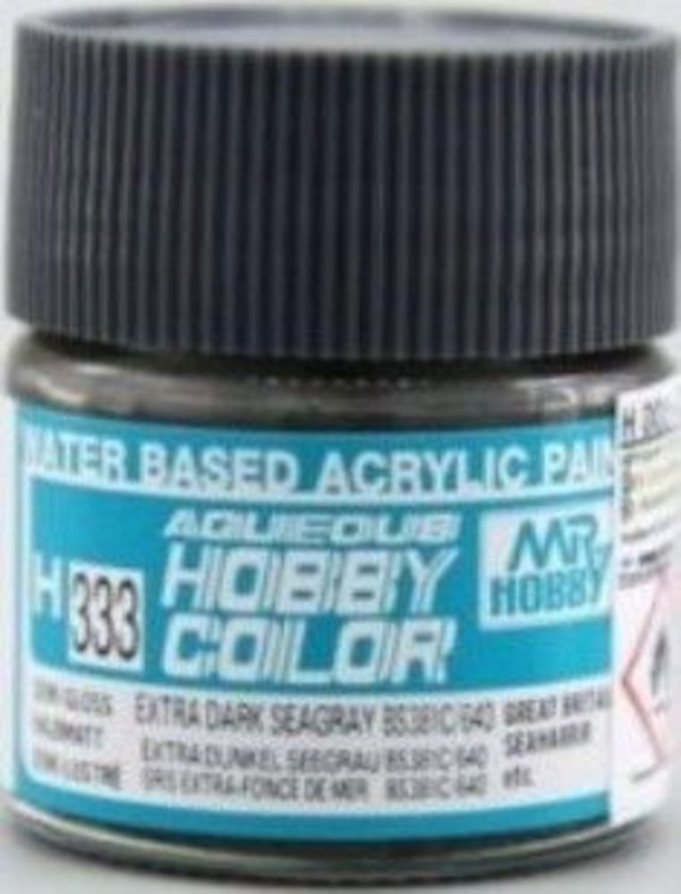 Mr Hobby -Gunze Aqueous Hobby Colors (10 ml) Extra Dark Seagray BS381C/640